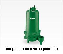 Myers ME100D-01 Single Seal Effluent Pumps, 1HP, 1PH, 200V